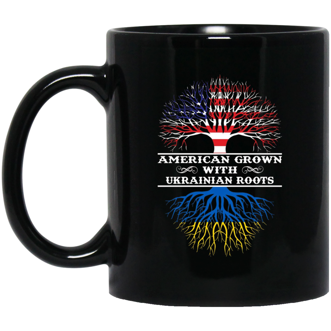American Grown With UKRAINIAN Roots Tee Shirt