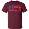 Image of American Flag Rhino Love Conservation Rhinoceros T-Shirt Fun
