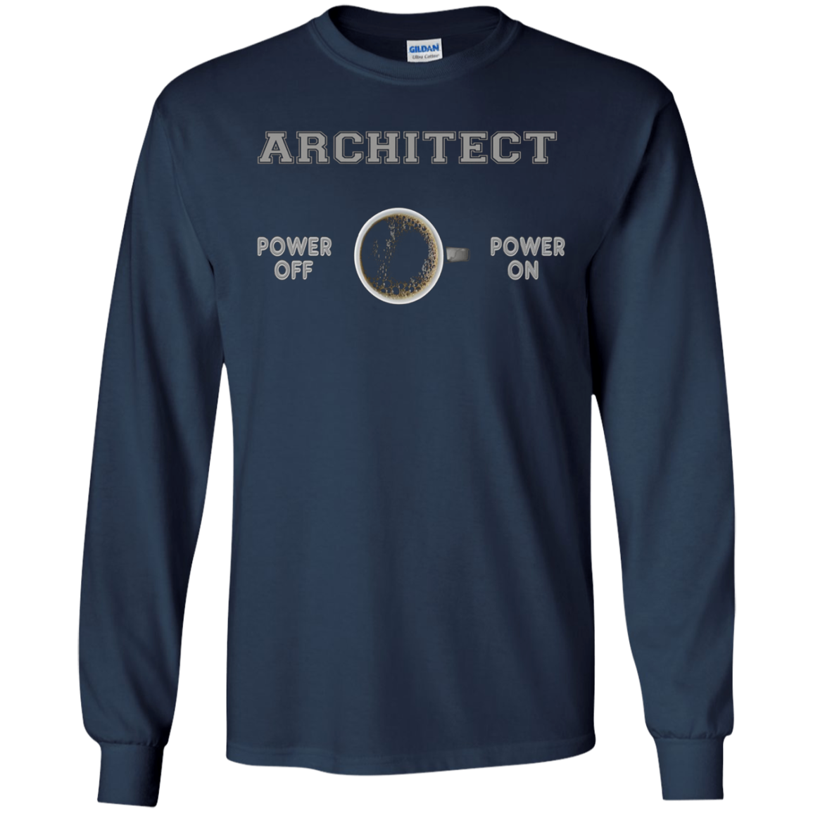 Architect T-shirt - Architect Powered By Coffee - Funny Gift