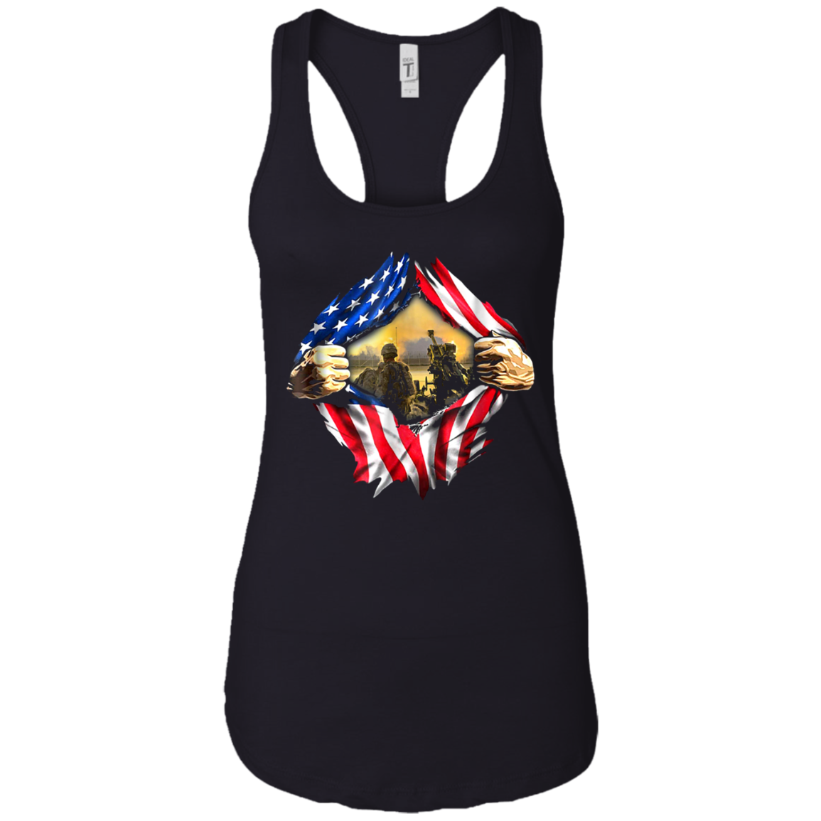 Artilleryman US Flag Awesome T-shirt