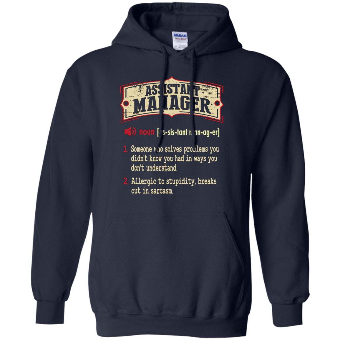 Assistant Manager Dictionary Term Sarcastic T-Shirt