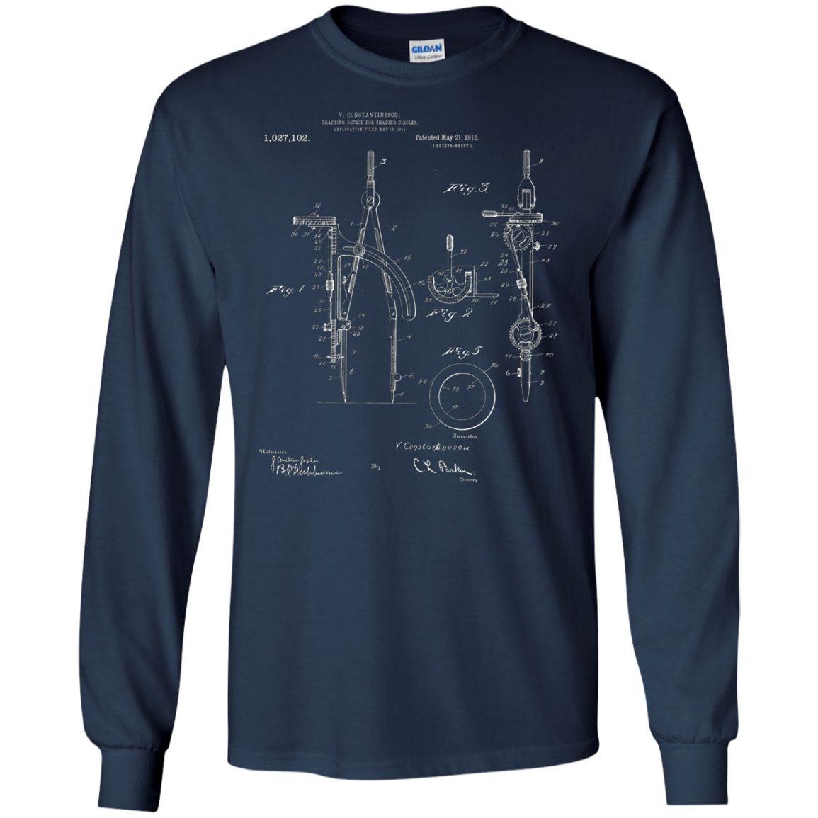 Architect T-Shirt Architect Student gift, Drafting Compass