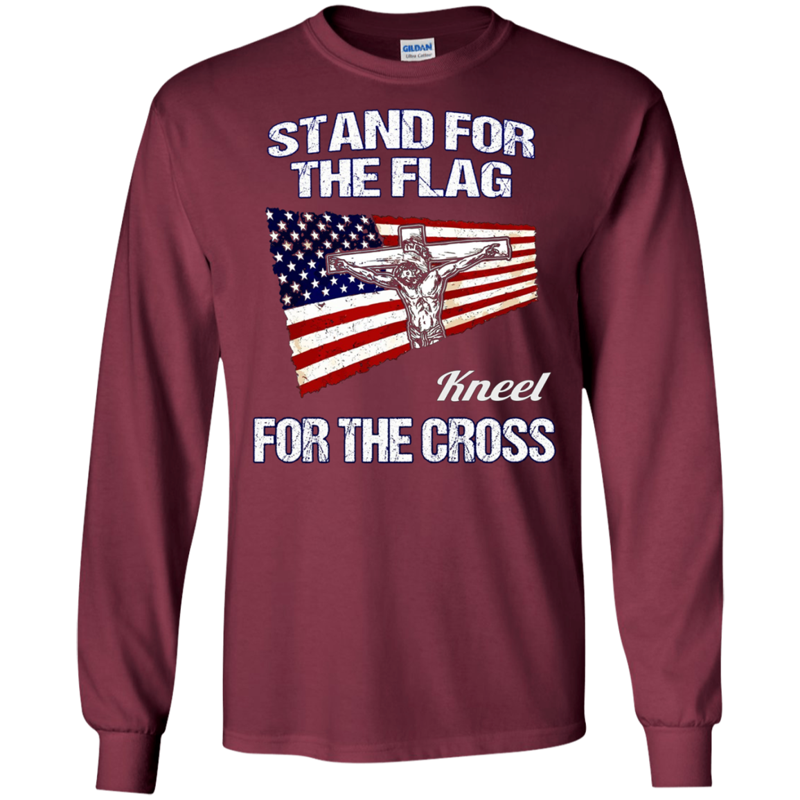 America Stand for the Flag USA Patriotic Christian Tee Shirt
