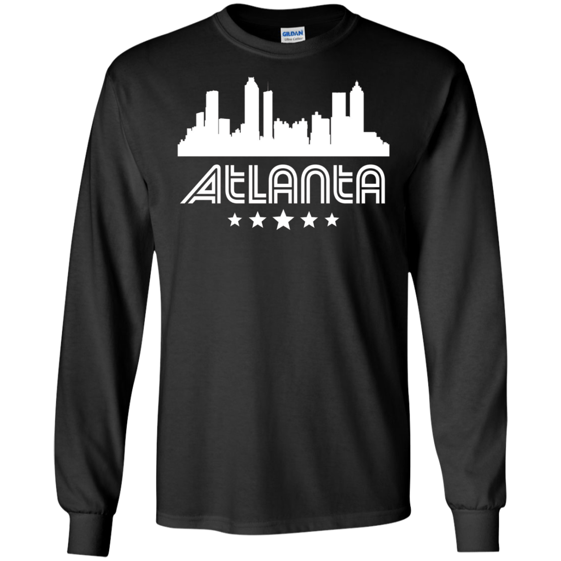 Atlanta Georgia Skyline Retro Style T-Shirt