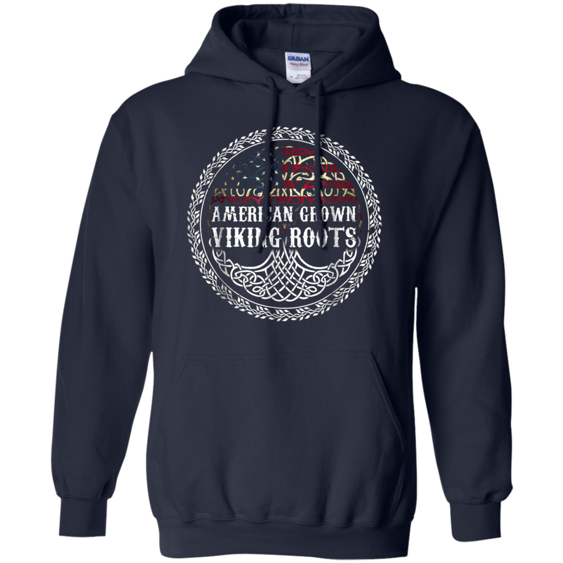 American Grown - Viking Roots T-shirt American Flag Tree Tee