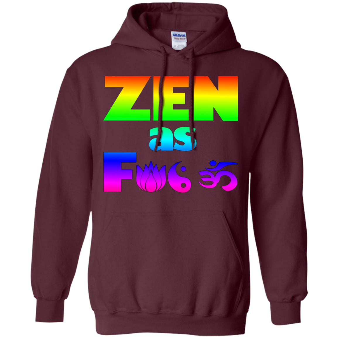 5 Colors - Funny Yoga Meditation T-shirt - ZEN AF - Rainbow