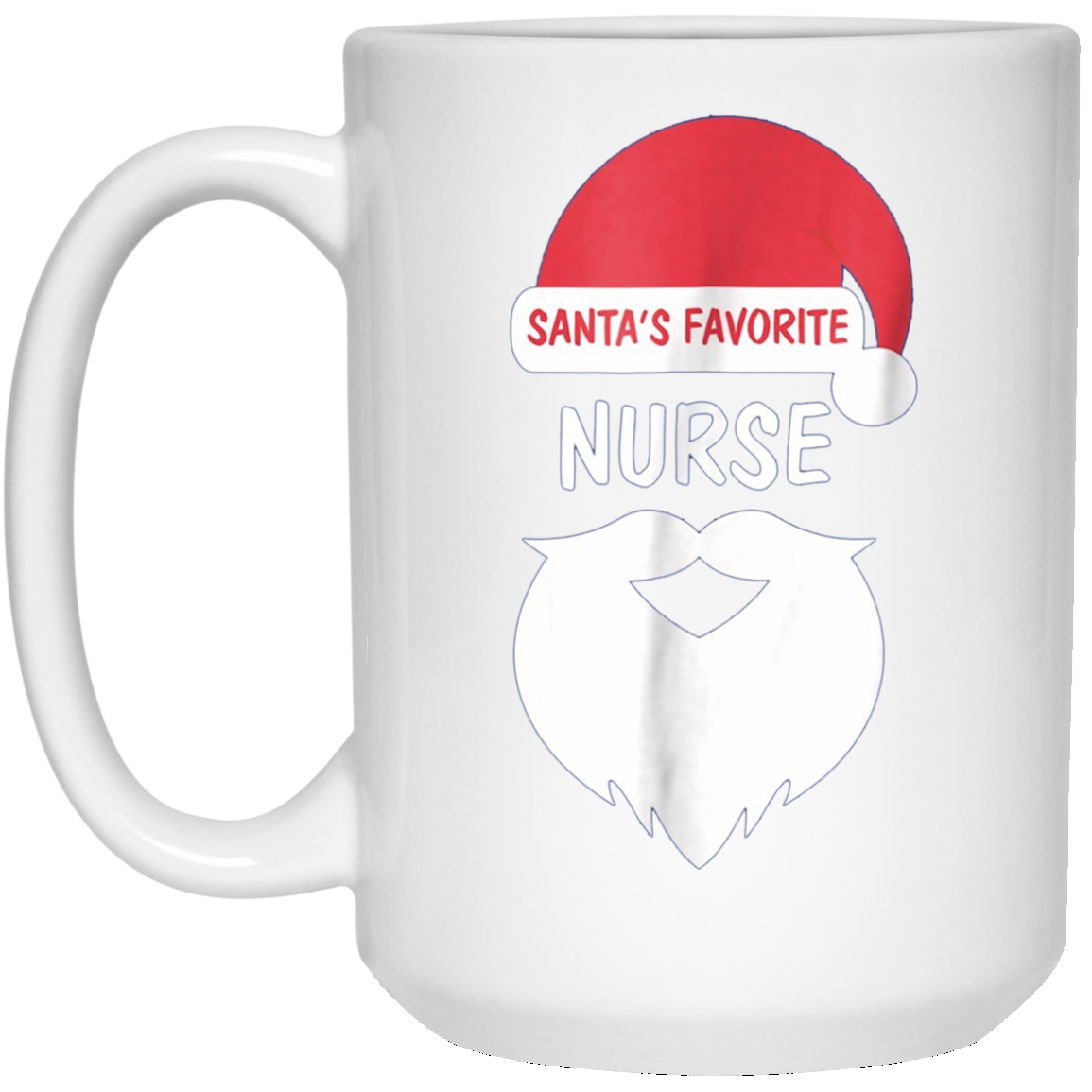 Santa's Favorite Nurse | Funny Christmas Nursing T-Shirt