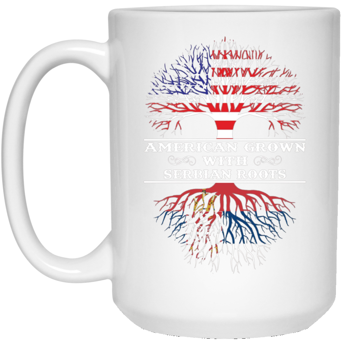 American Grown With Serbian Roots Tee Shirt