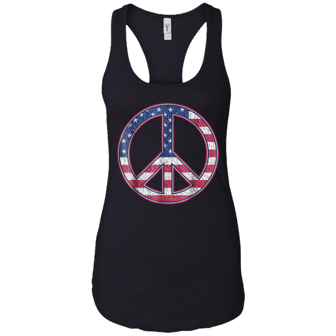 American Peace Sign Funny Happy 4th Fourth Of July T-Shirt