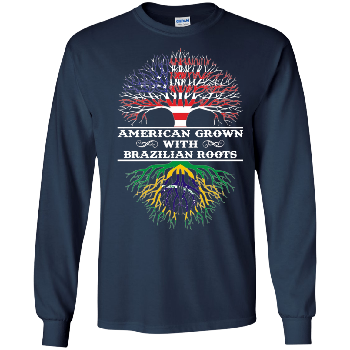 American Grown With Brazilian Roots Tee Shirt