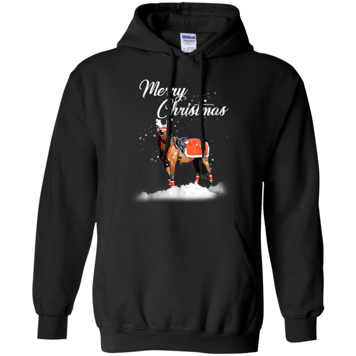 Santa Merry Christmas Horse TShirt Farm Farmer Christmas Tee