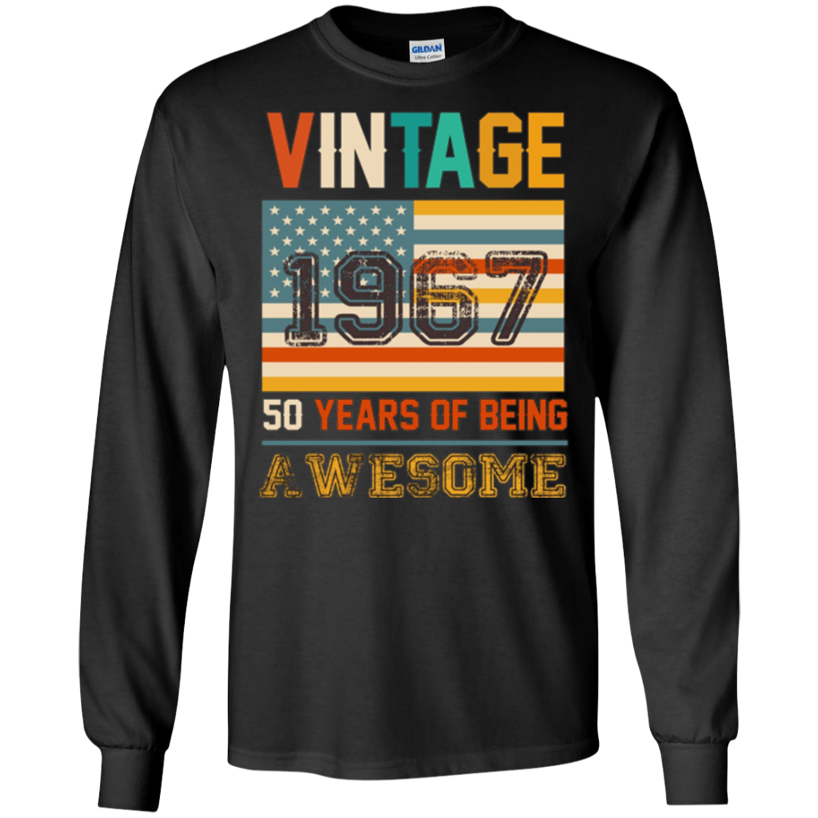 50 year old birthday gifts Vintage 1967 T-shirt