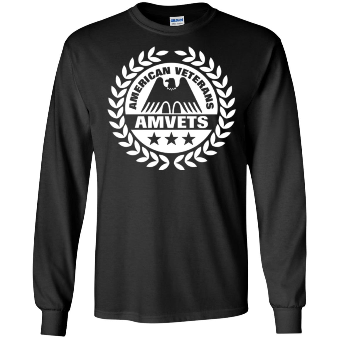 American Veterans AMVETS T-Shirt. Veterans Day Patriotic Tee