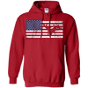 Image of American Flag Motocross Motorcycle Patriotic T-Shirt Fun