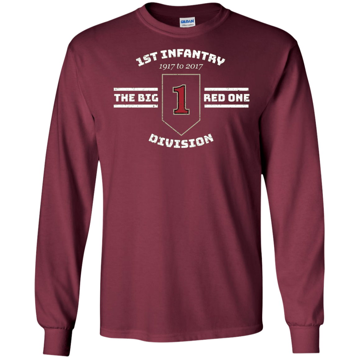 Army 1st Infantry Division Big Red One T Shirt