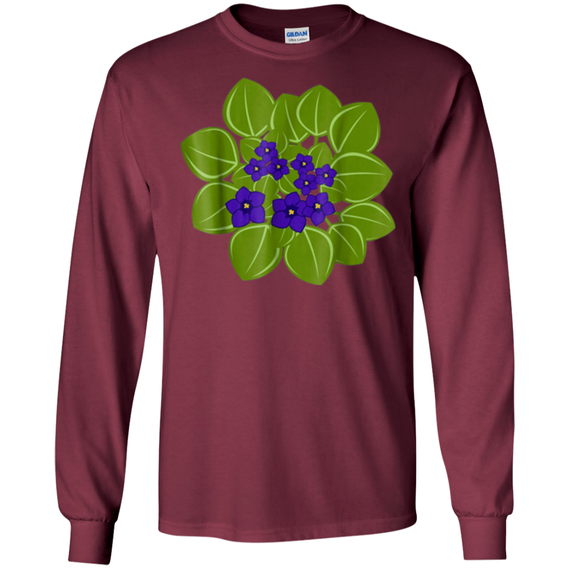 African Violet Houseplant Floral Potted Plant Lover T-Shirt