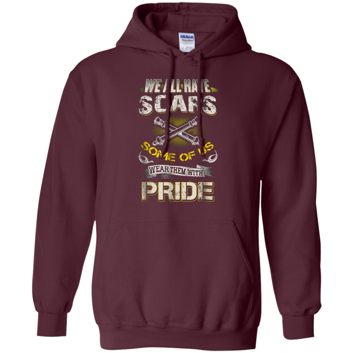 Artilleryman T-shirt, We All Have Scars Wear Them With Pride