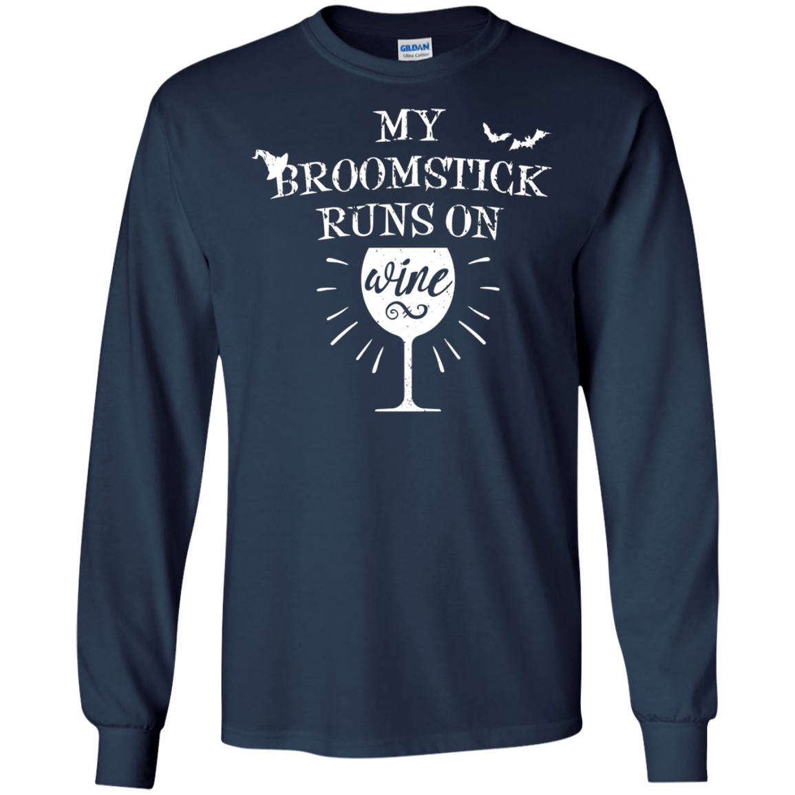 Witchy My Broomstick Runs on Wine T-Shirt