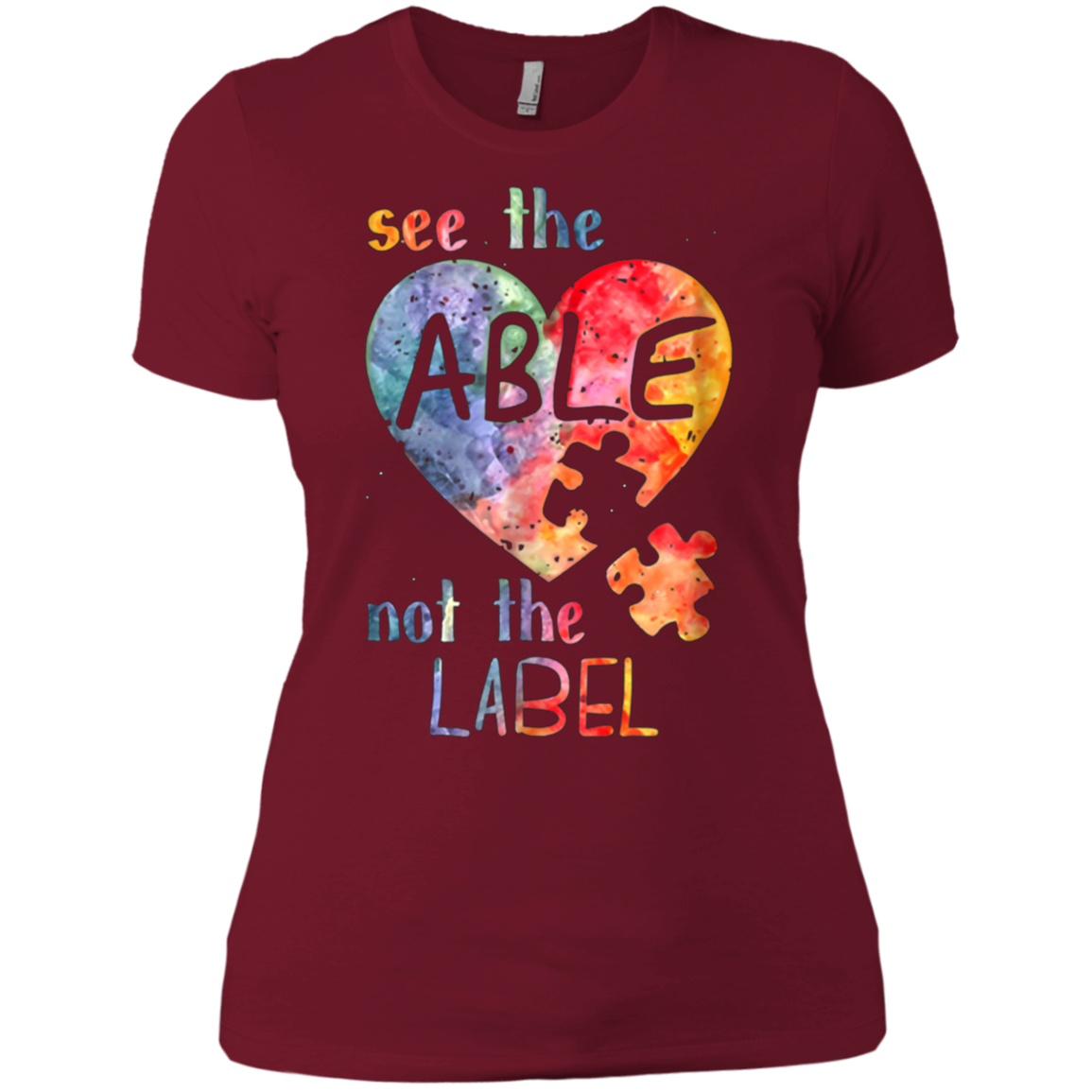 Autism Awarness See The Able Not The Label Shirt