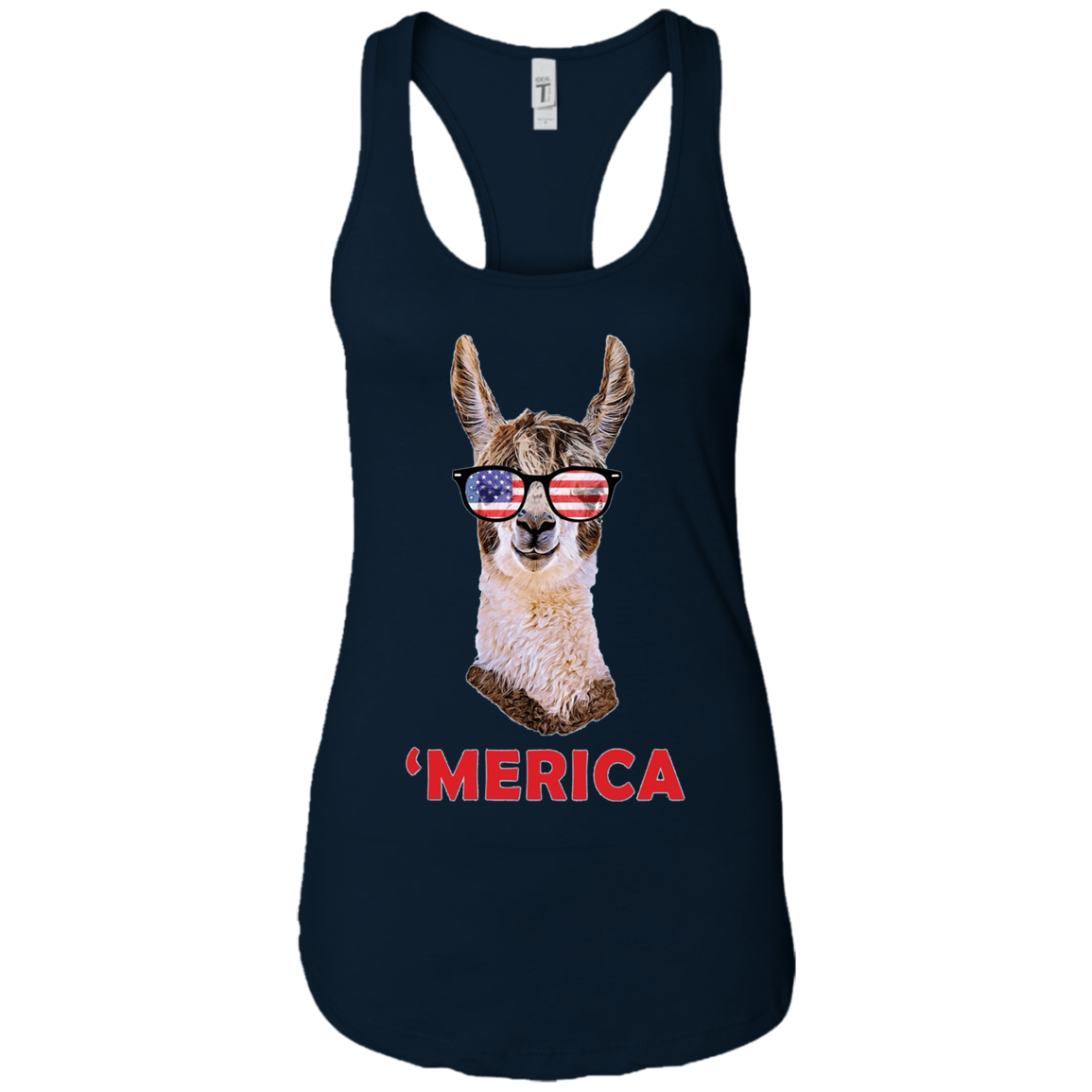 'Merica Llama Patriotic USA July 4 Sunglasses Funny T-Shirt