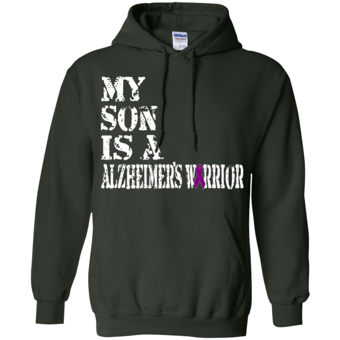 Alzheimer's Awareness Shirt For Son Purple Ribbon Tee