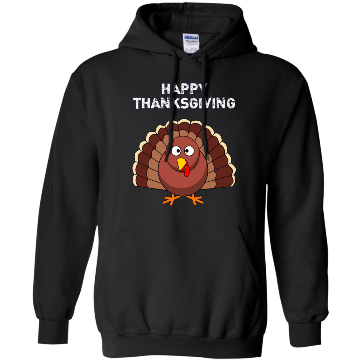 "Happy Thanksgiving" Turkey Thanksgiving Funny T-Shirt