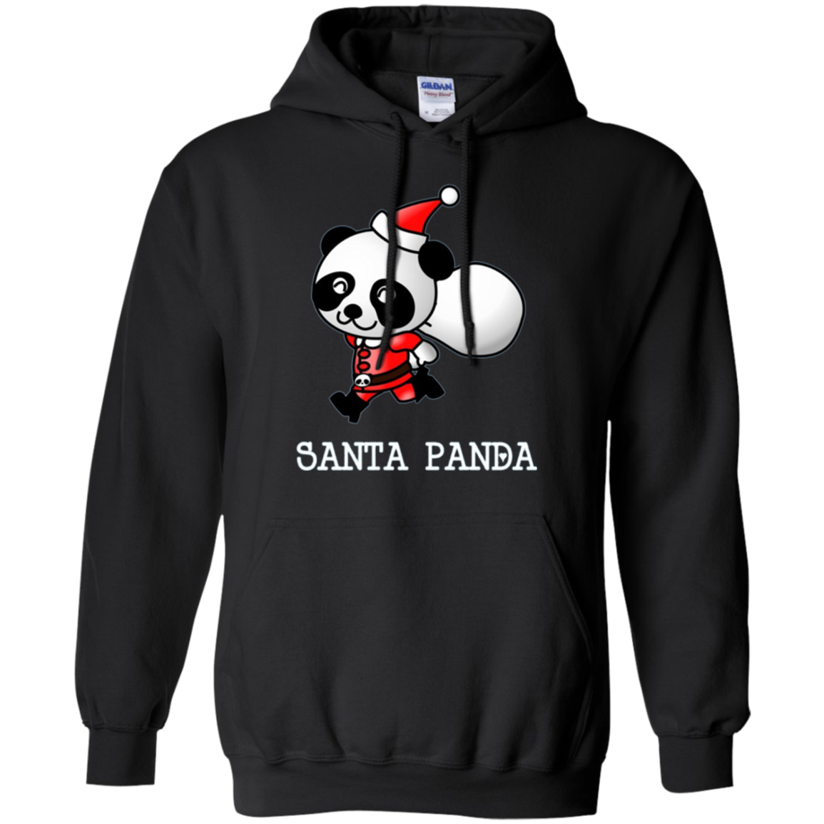 Santa Panda Cute Panda Bear Christmas T-Shirt