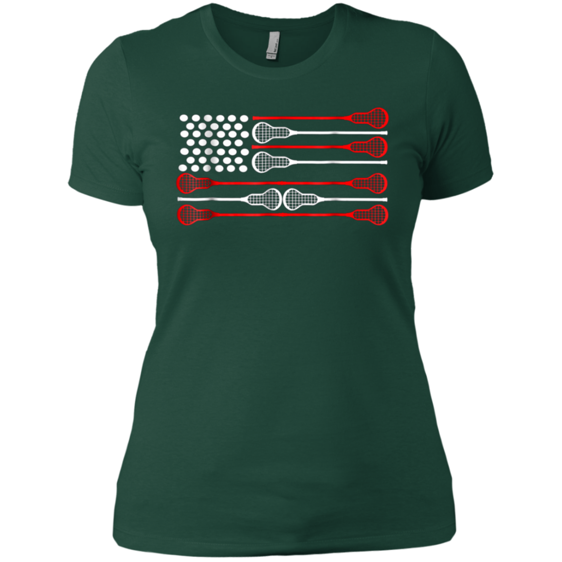 American flag lacrosse shirt 4th of july shirts for men gift