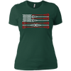 Image of American flag lacrosse shirt 4th of july shirts for men gift