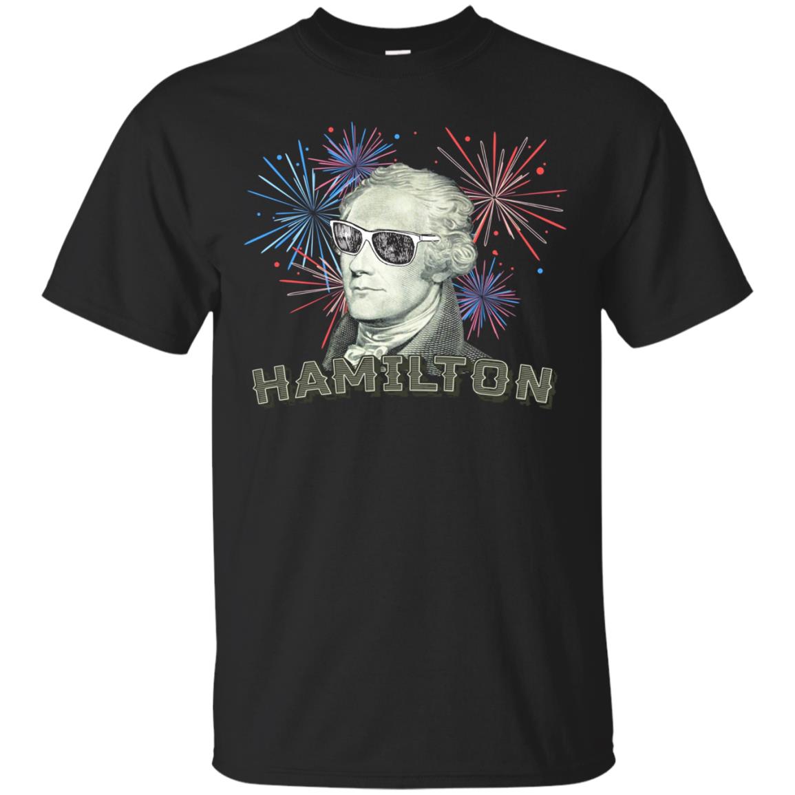 Alexander Hamilton Sunglasses Fireworks HIstory T Shirt