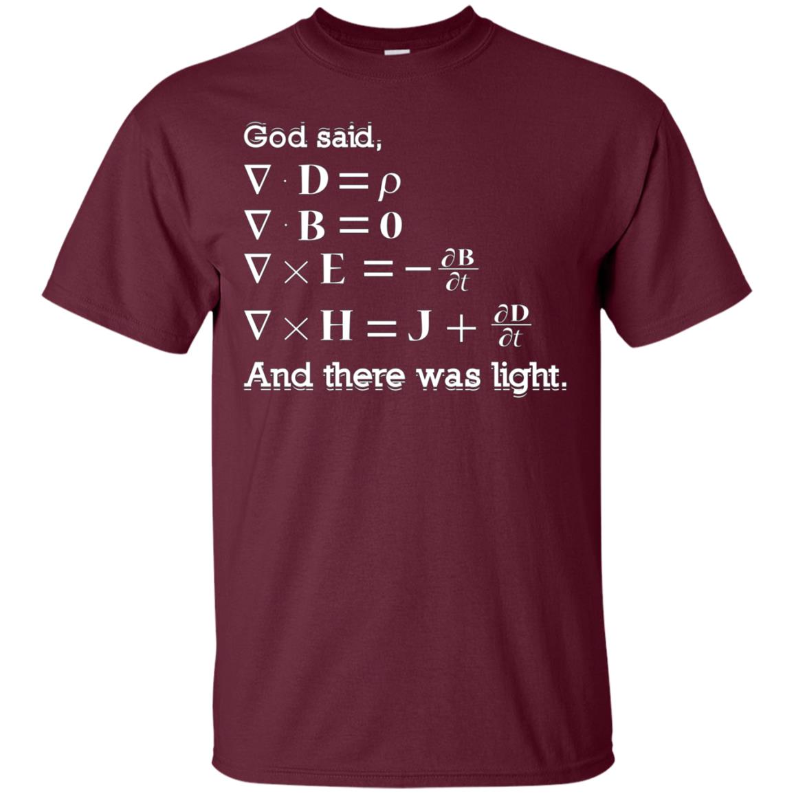 And God Said, Let There Be Light Physics Gift T Shirt