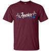 Image of America Heartbeat Blue Shirt Fourth of July Outfit Stars
