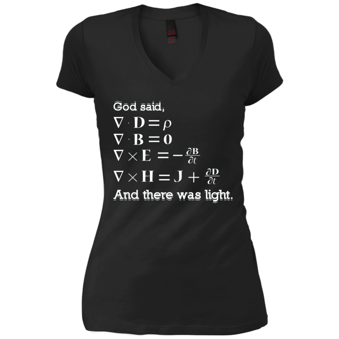 And God Said, Let There Be Light Physics Gift T Shirt
