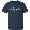 Image of Architect Heartbeat T-Shirt Funny Compass Architecture Gift