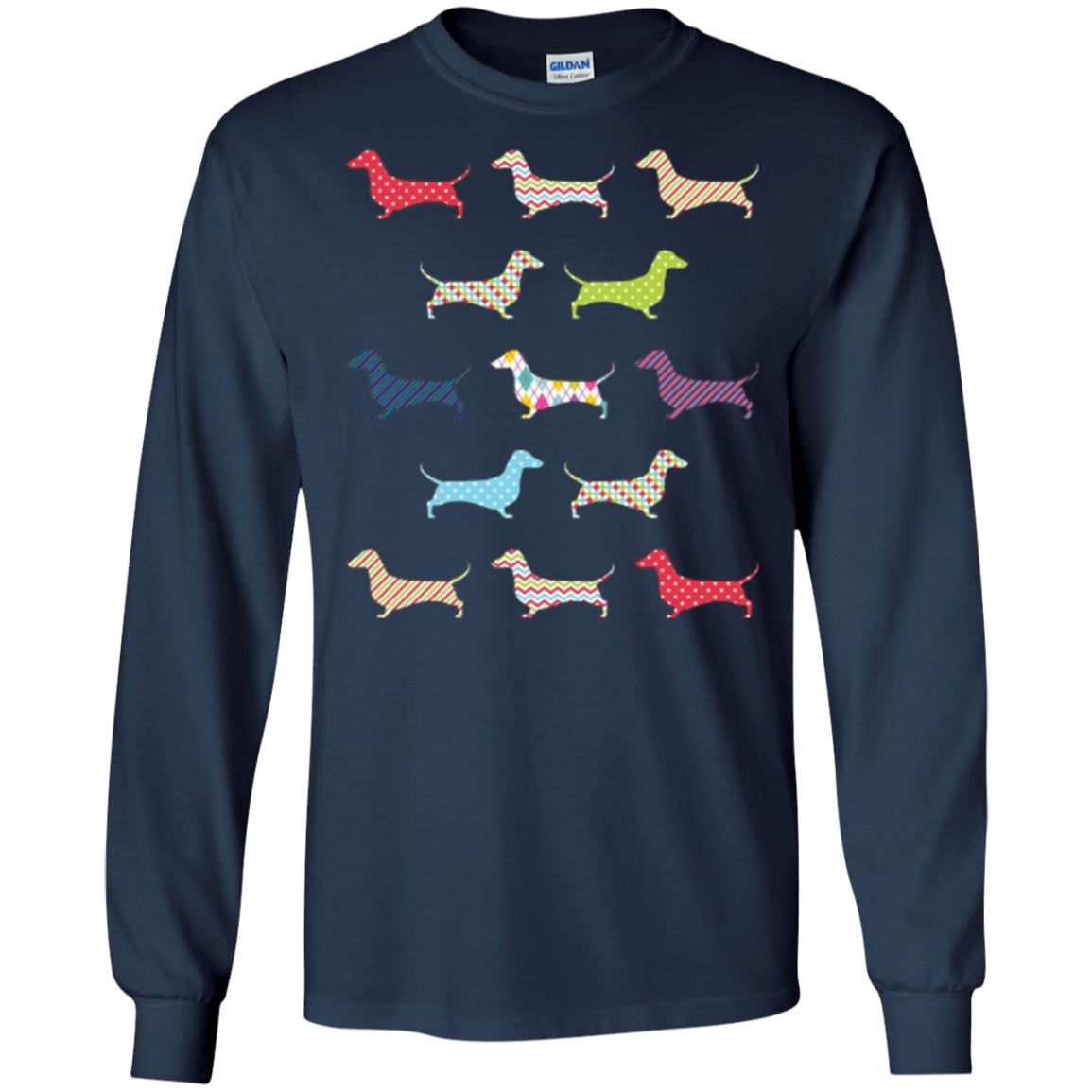 Christmas Wrapped Dachshund Funny Doxie T-Shirt