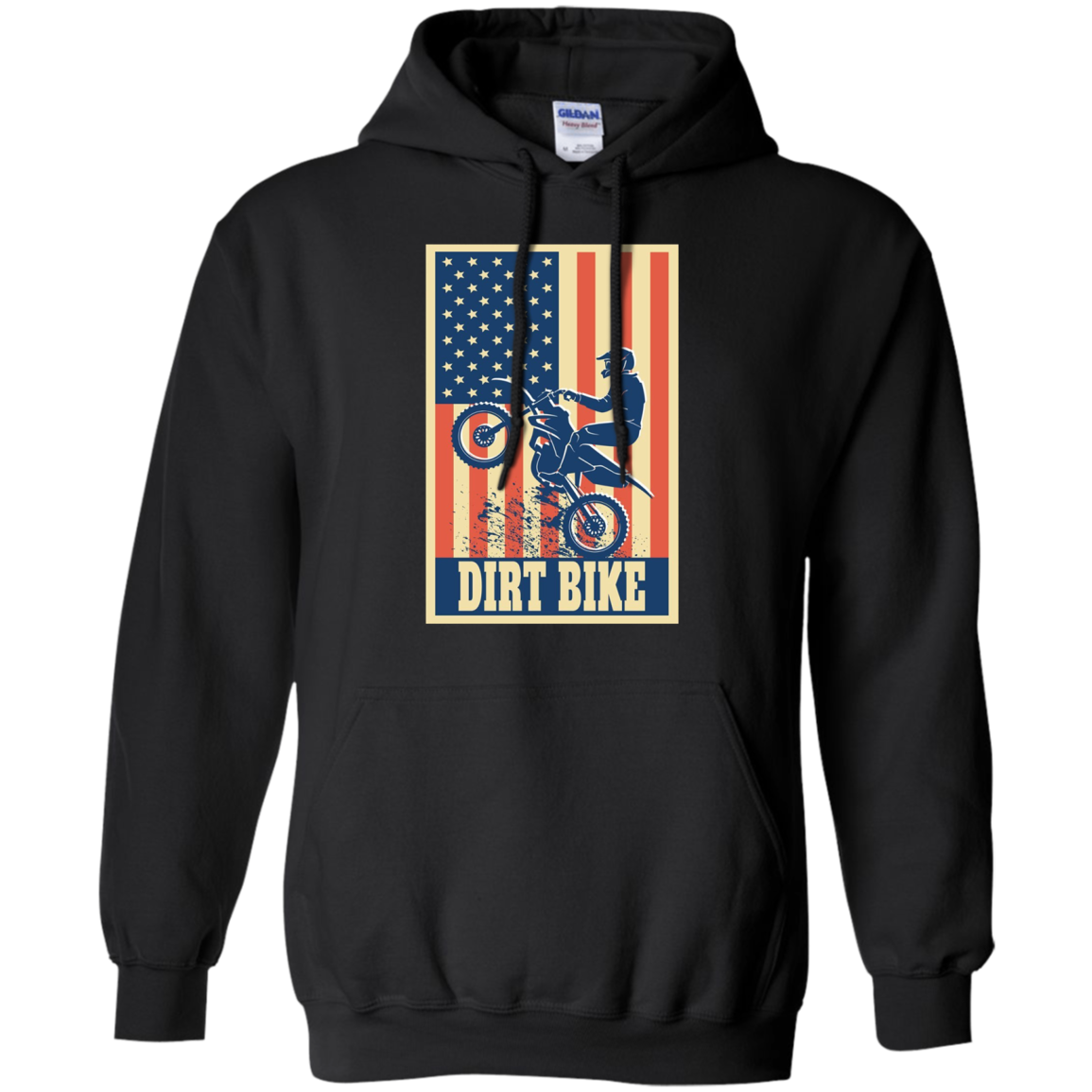 American Flag Patriotic Motocross Dirt Bike Shirt