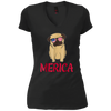Image of American Flag Pug T-Shirt 4th July Shirt Gift 2018