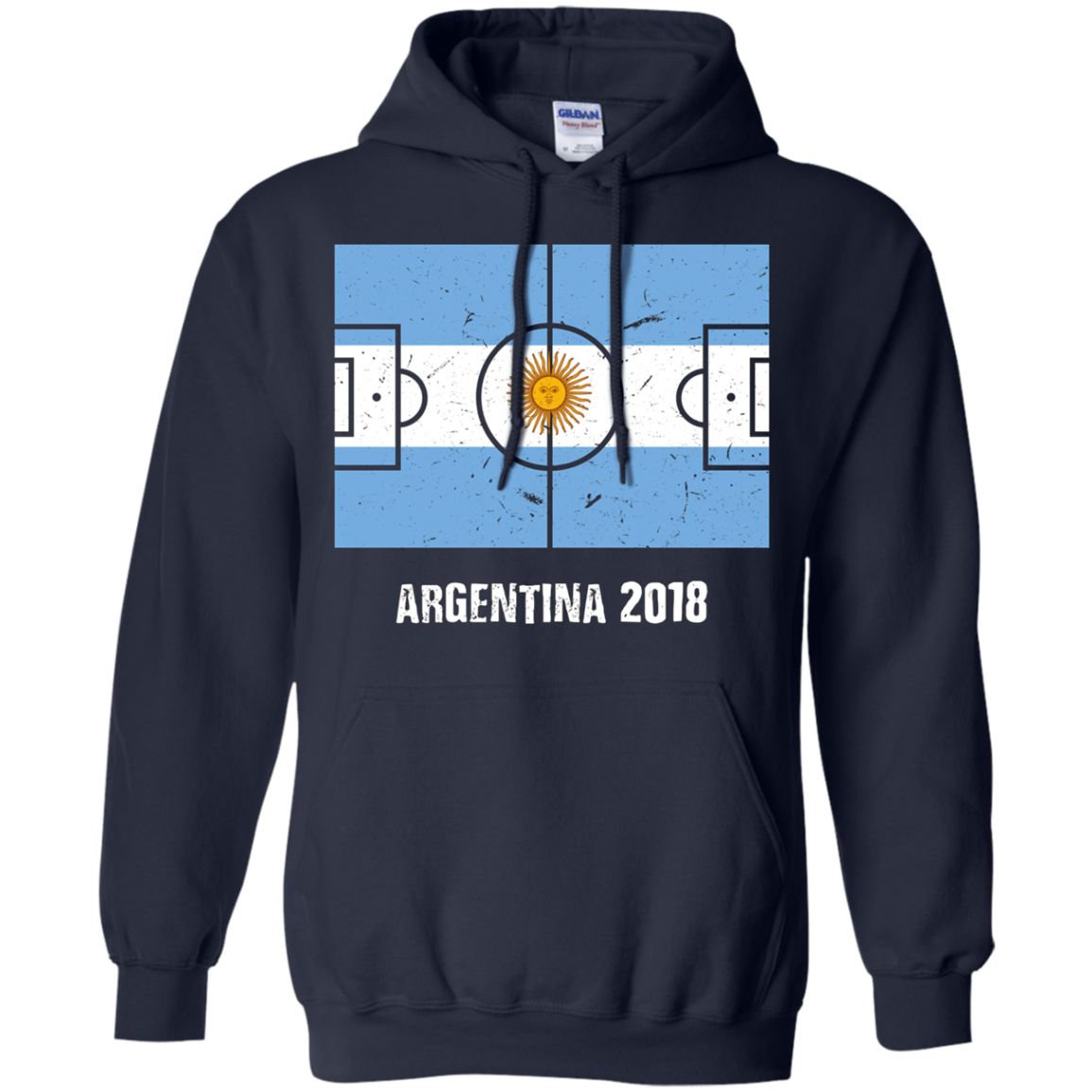 Argentina Team 2018 Tshirt Flag Field
