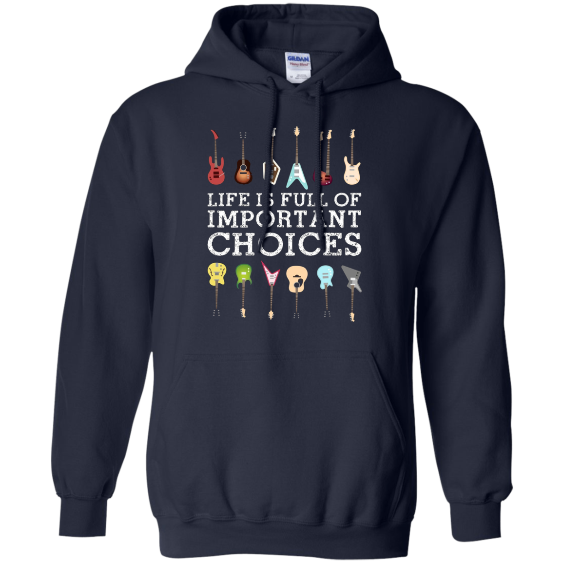 "Important Choices" Electric Guitar Nerd Musician T-shirt