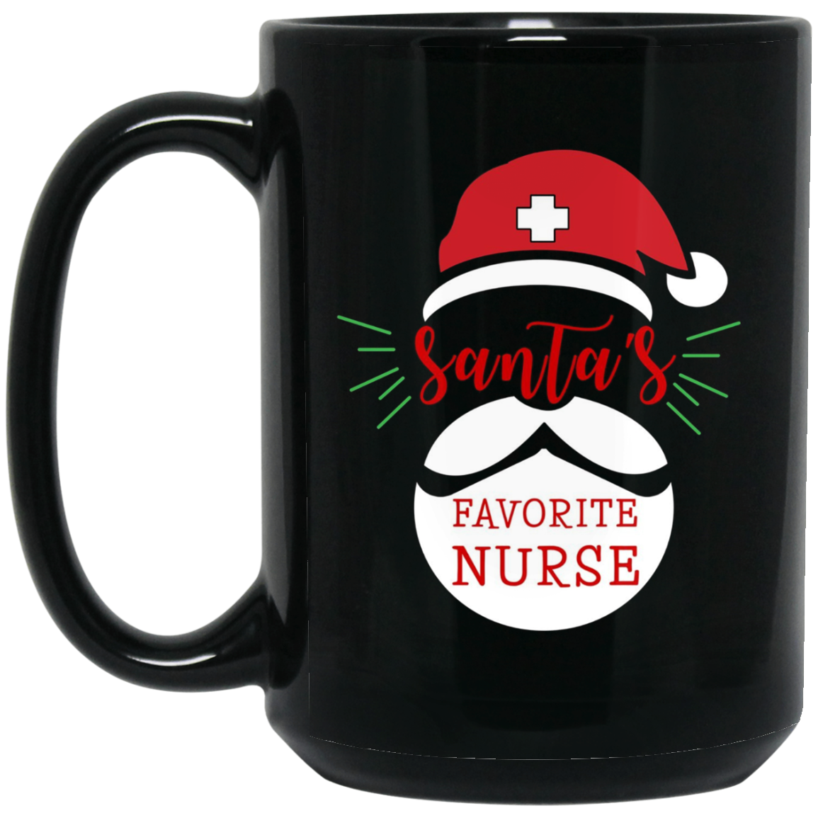 Santa's Favorite Nurse Funny Nurse Christmas T-Shirt