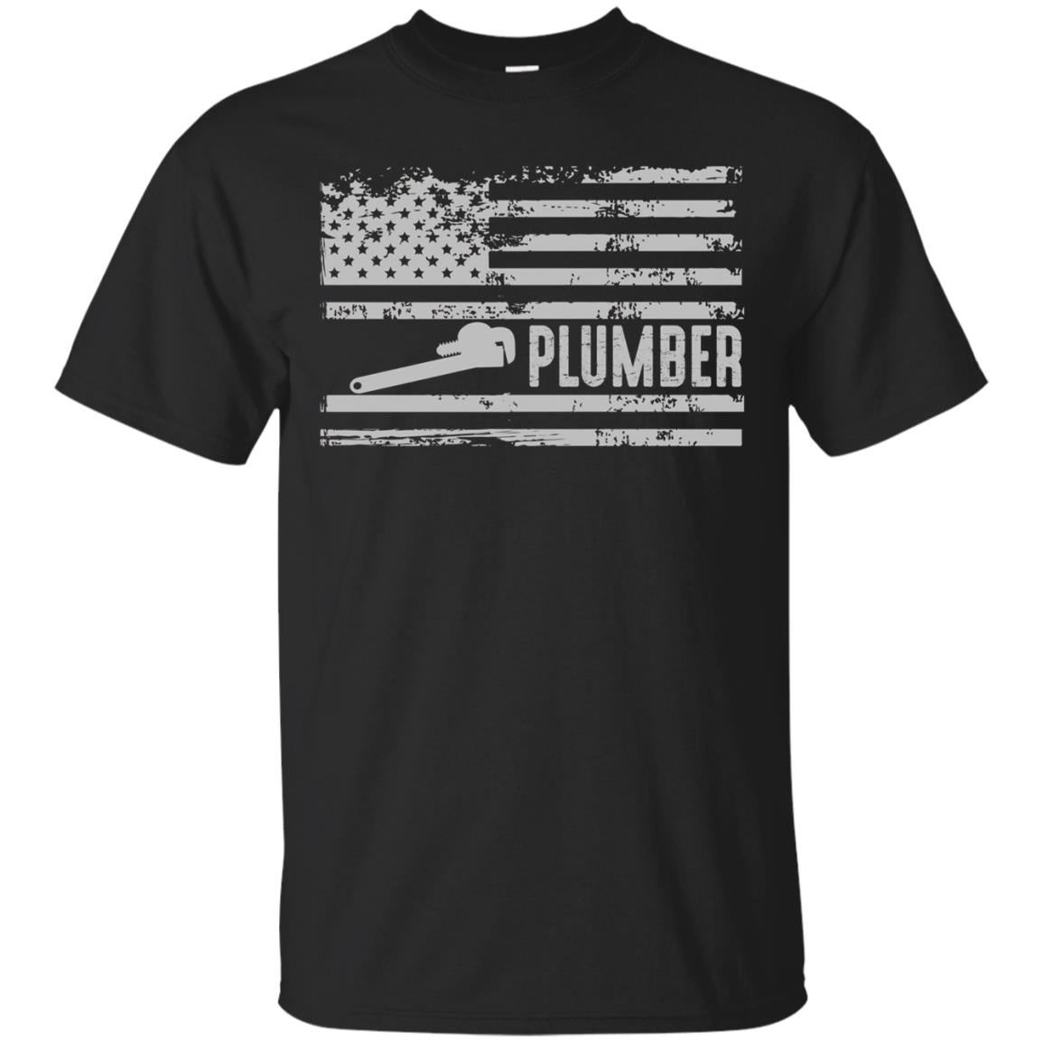 American Plumber United States Flag Gift T-Shirt