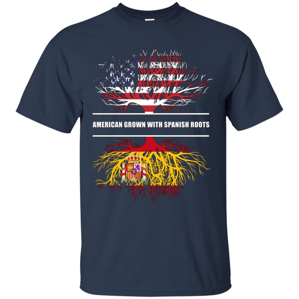 American Grown With Spanish Roots T-Shirt Spain Tee