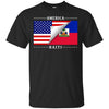 Image of American Haitian Flag Stars T-Shirt Great Gift Tee