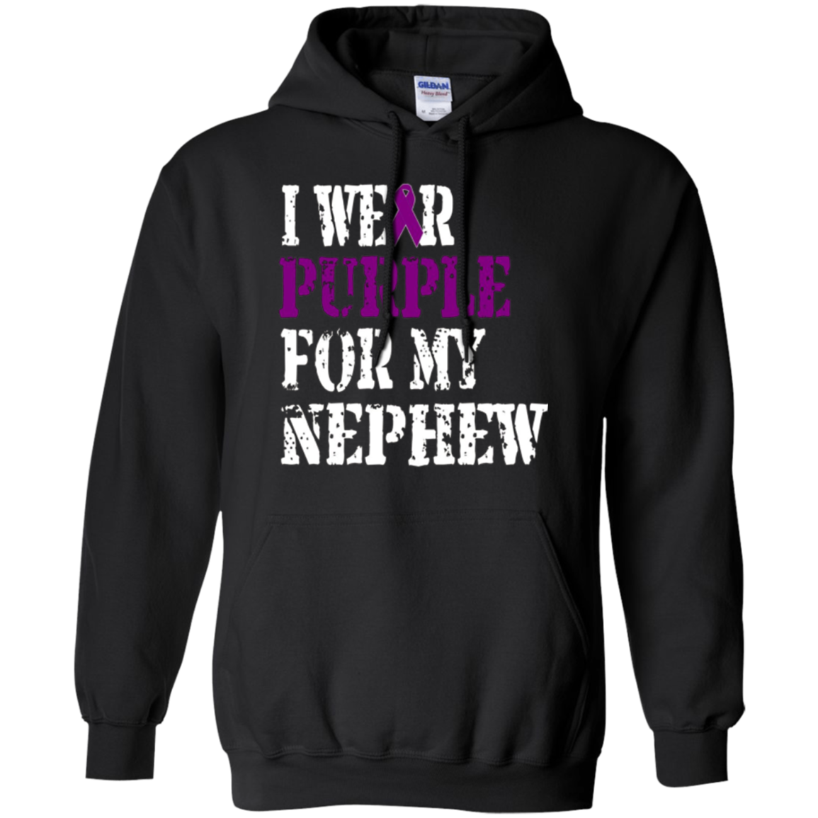 Alzheimer's Awareness T-Shirt I Wear Purple For My Nephew