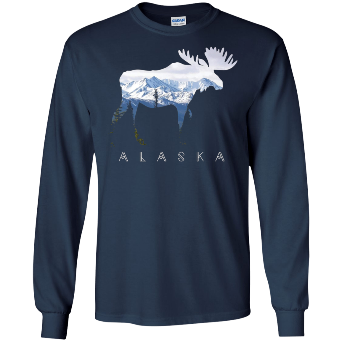 Alaska Day Moose Snowy Mountain Shirt