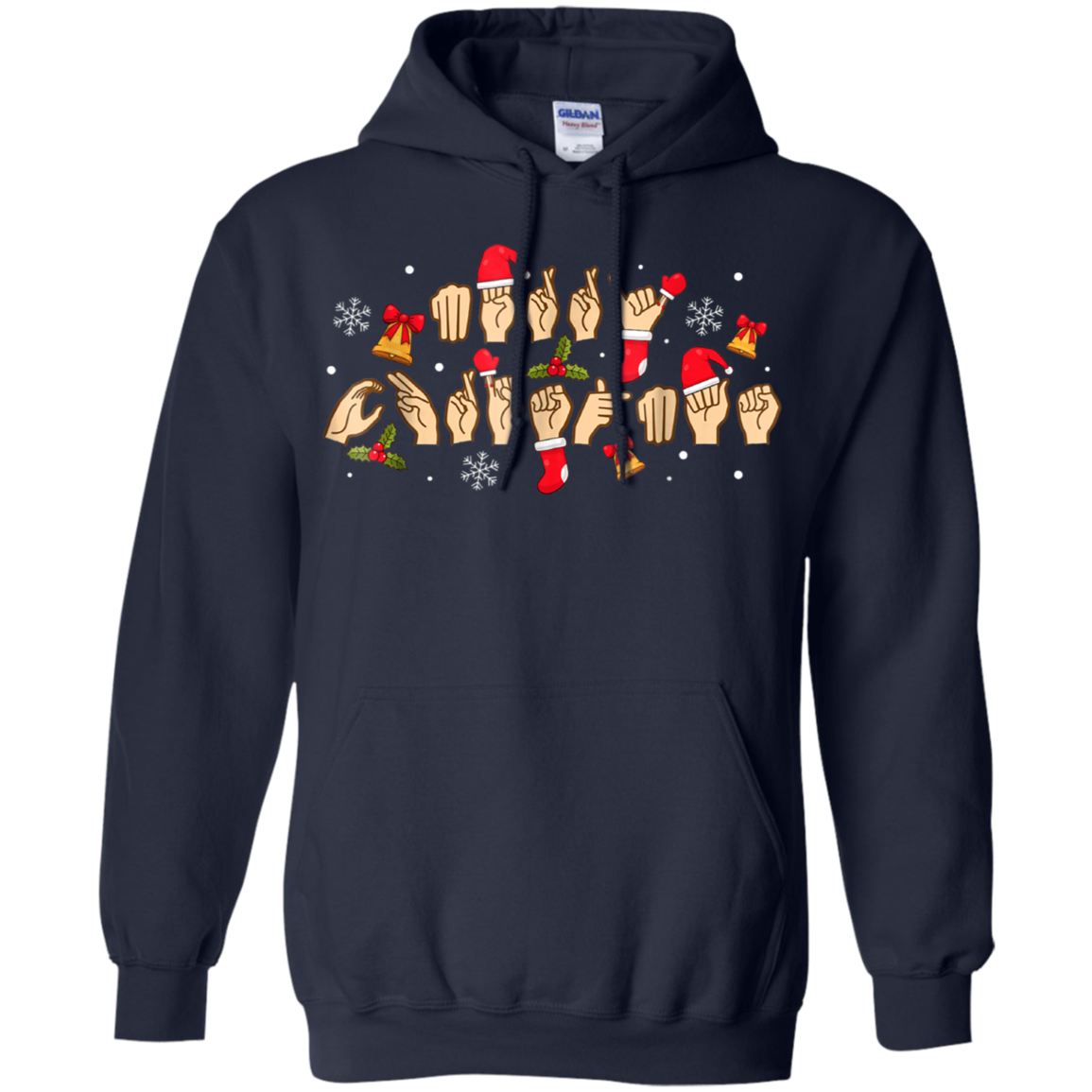 American Sign Language Christmas T-shirt For Deaf