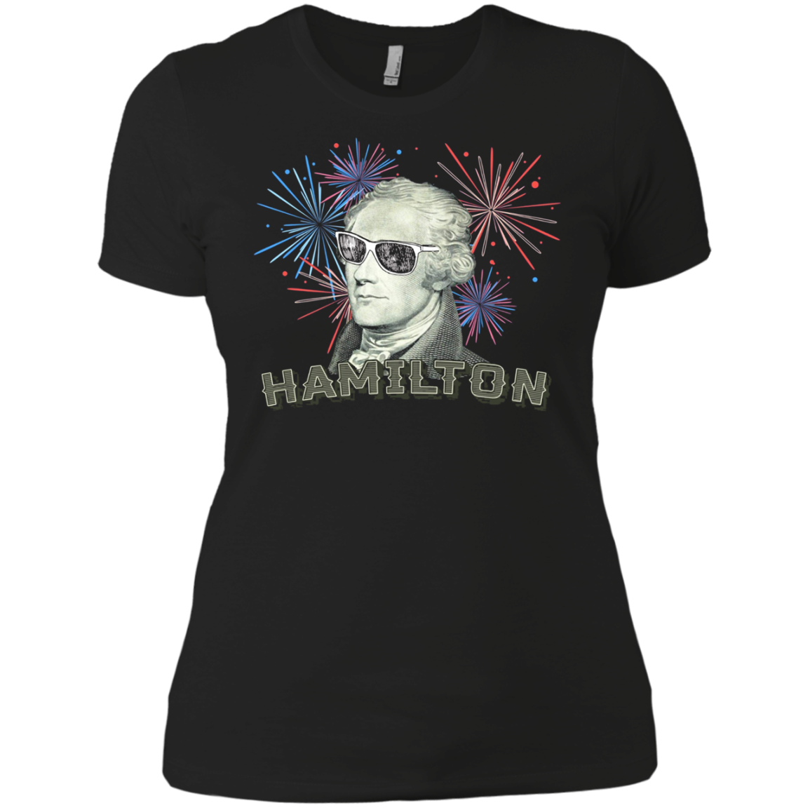 Alexander Hamilton Sunglasses Fireworks HIstory T Shirt