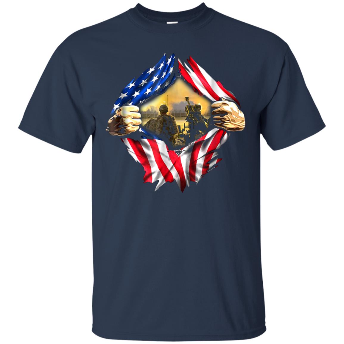 Artilleryman US Flag Awesome T-shirt