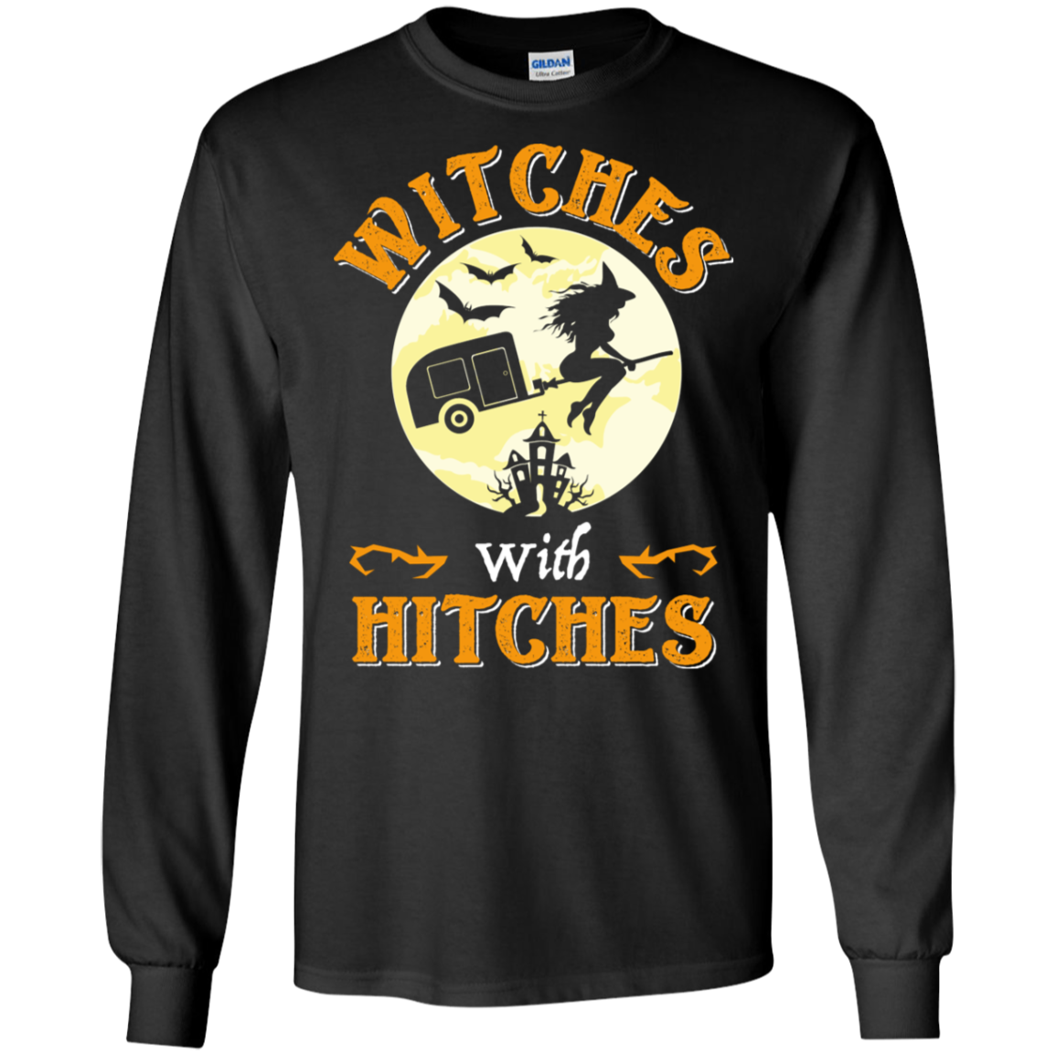Witches With Hitches Funny Camping Halloween T-Shirt Gift