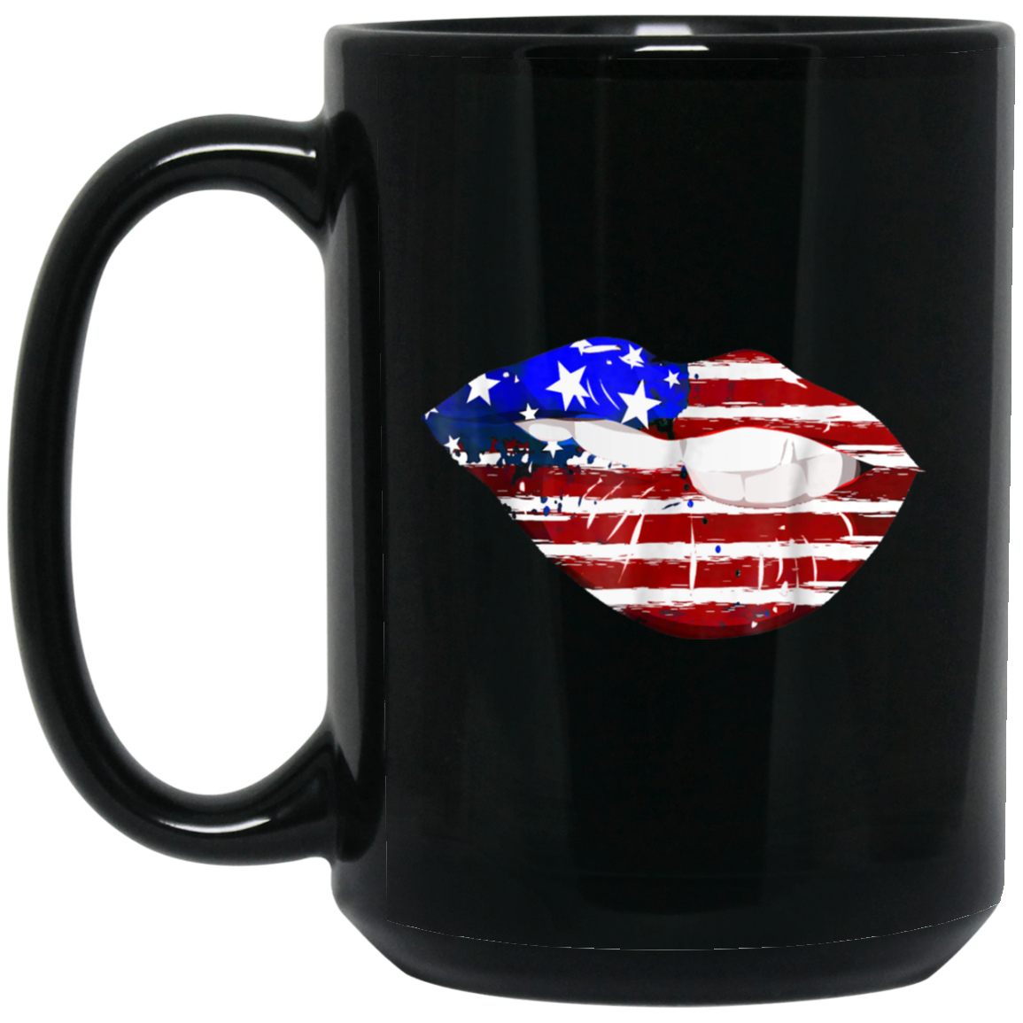 American Flag Sexy Lips Shirt -July 4th Gift